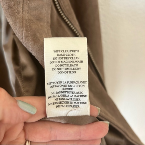 NWOT Blank NYC Tan Suede 100% Suede Leather Edgy, Moto, Grunge, Biker, Jacket - Picture 11 of 16